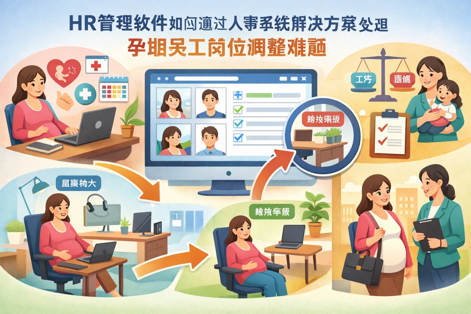 HR管理软件如何通过人事系统解决方案处理孕期员工岗位调整难题