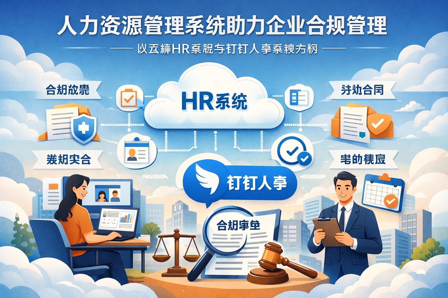 人力资源管理系统助力企业合规管理——以云端HR系统与钉钉人事系统为例