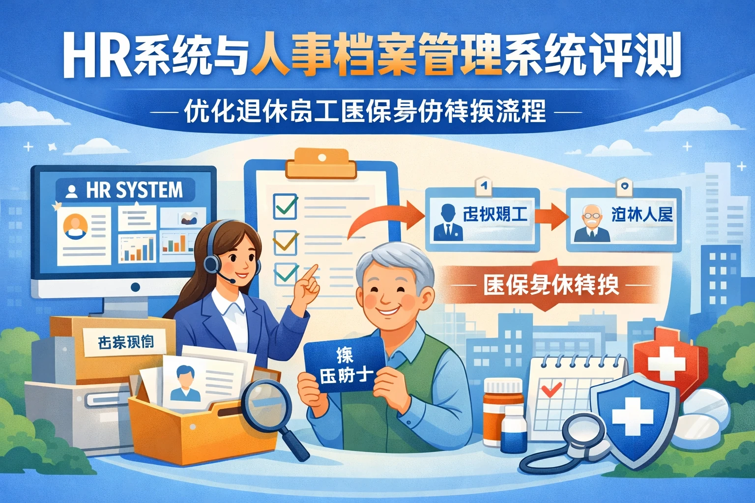 HR系统与人事档案管理系统评测：优化退休员工医保身份转换流程