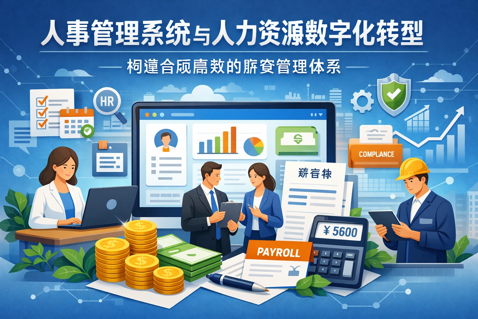 人事管理系统与人力资源数字化转型：构建合规高效的薪资管理体系