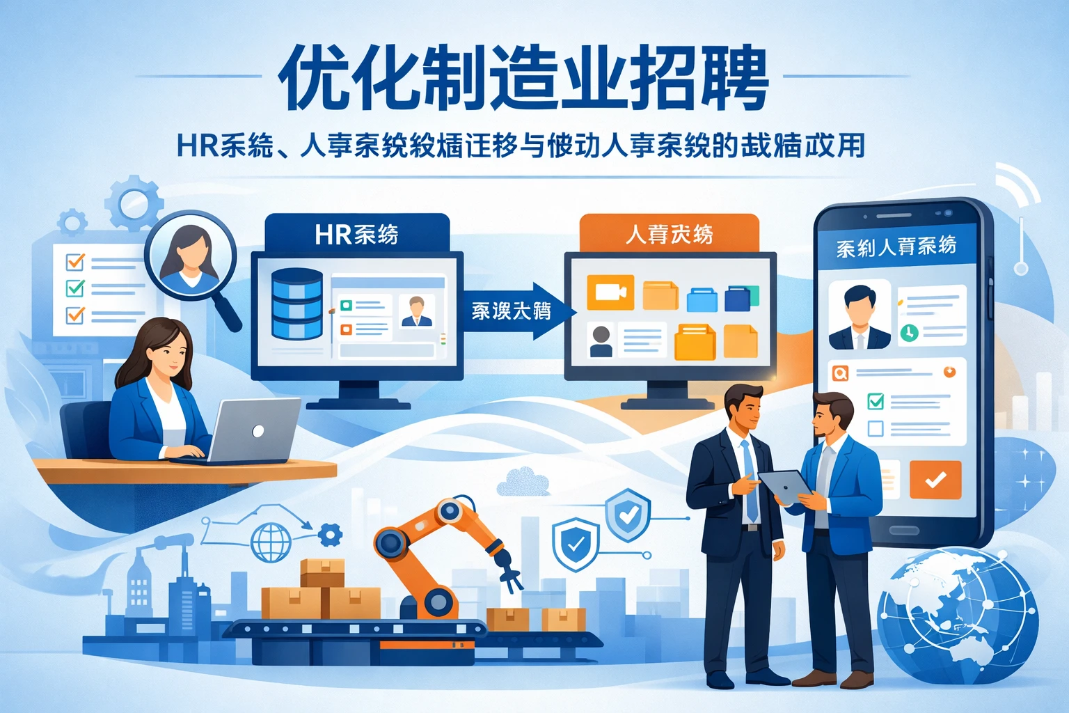优化制造业招聘:HR系统、人事系统数据迁移与移动人事系统的战略应用
