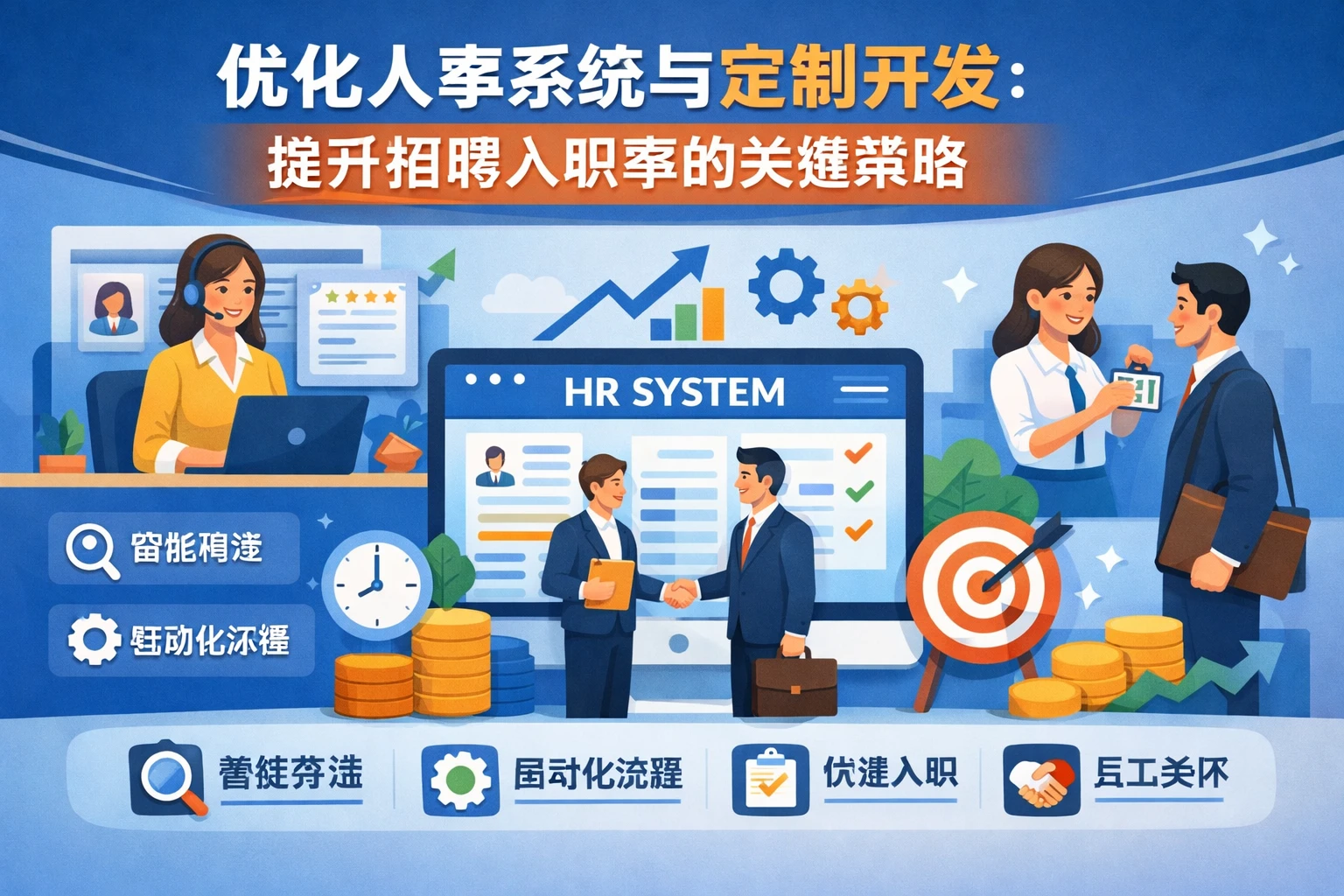 优化人事系统与定制开发:提升招聘入职率的关键策略