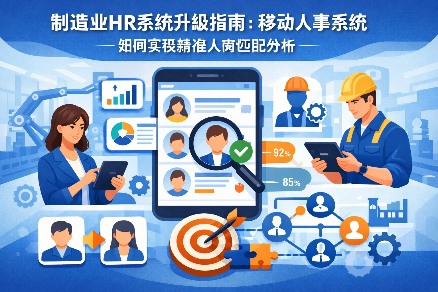 制造业HR系统升级指南：移动人事系统如何实现精准人岗匹配分析