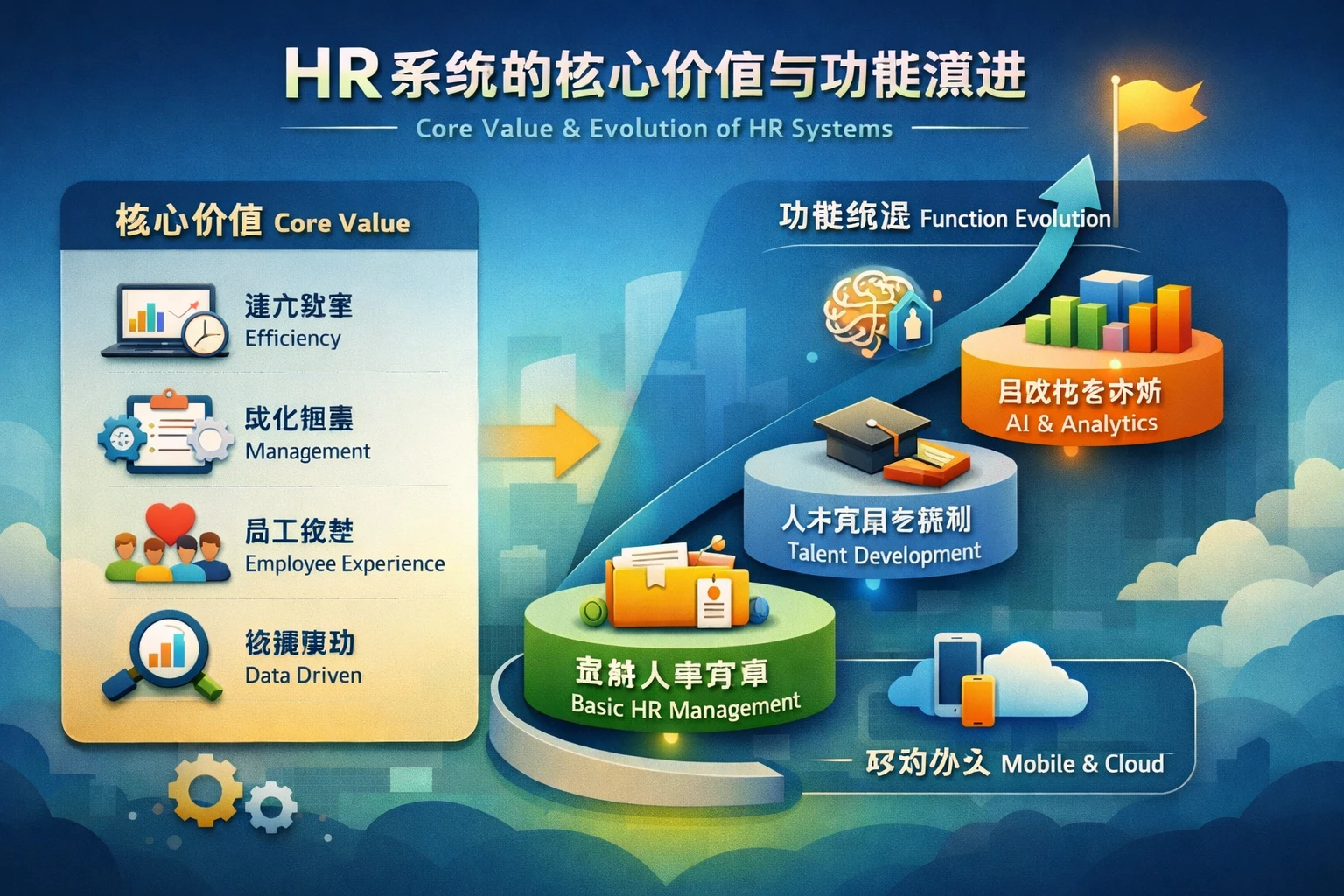 HR系统的核心价值与功能演进