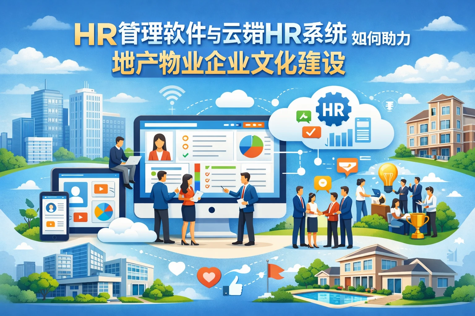 HR管理软件与云端HR系统如何助力地产物业企业文化建设