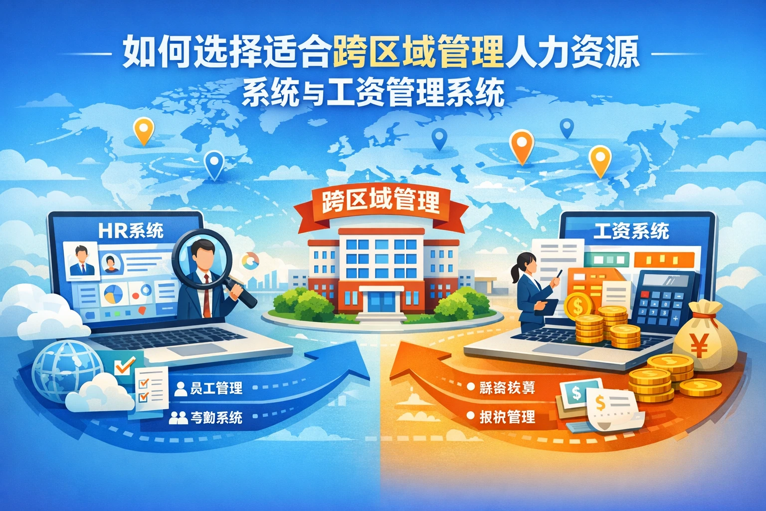 如何选择适合跨区域管理的人力资源系统与工资管理系统