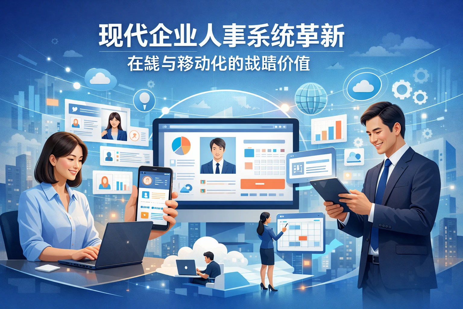 现代企业人事系统革新：在线与移动化的战略价值