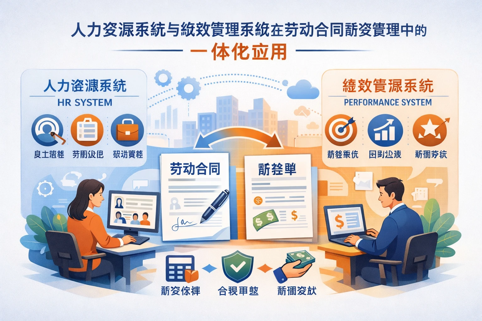 人力资源系统与绩效管理系统在劳动合同薪资管理中的一体化应用