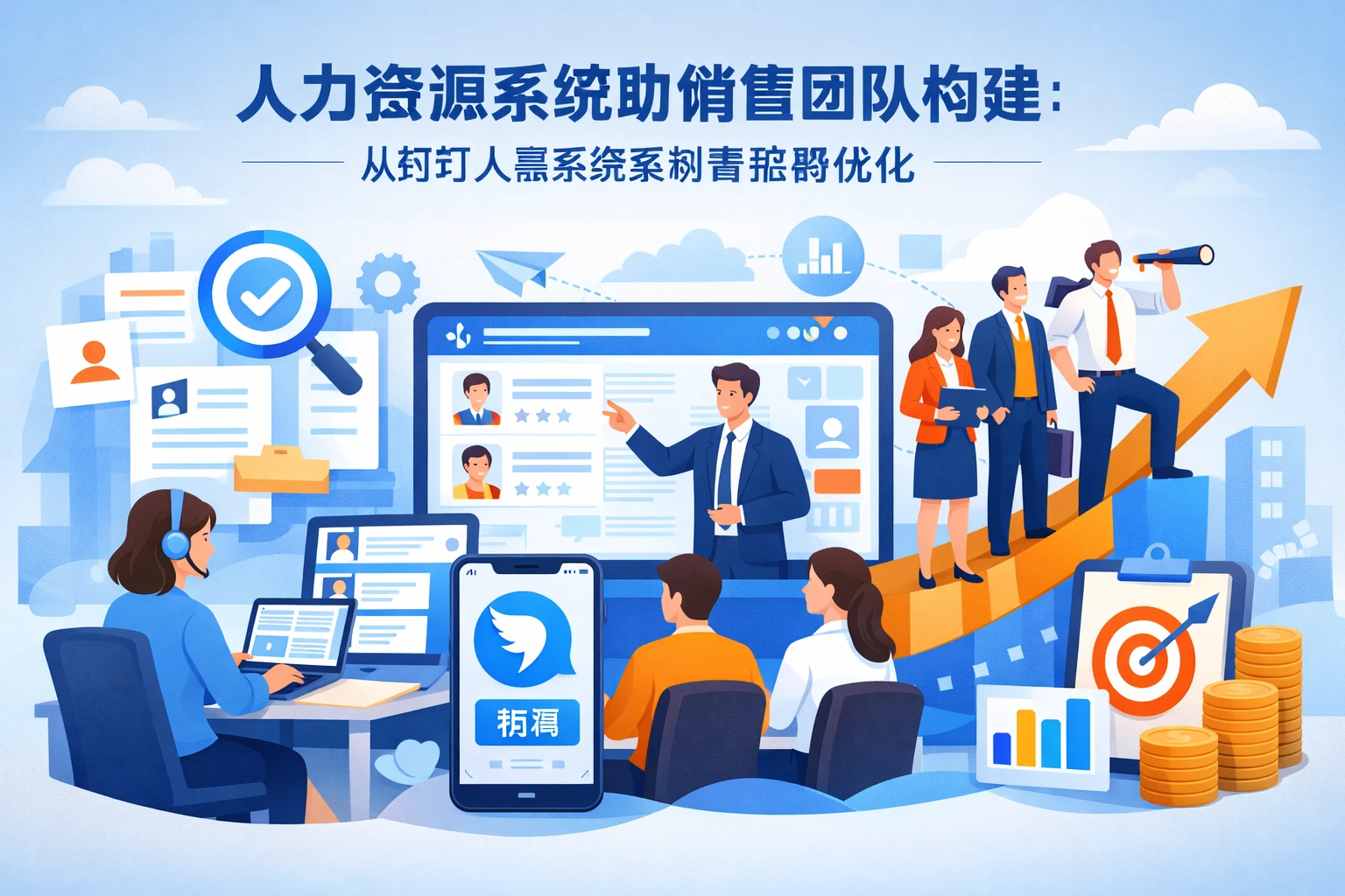 人力资源系统助力销售团队构建：从钉钉人事系统案例看招聘优化