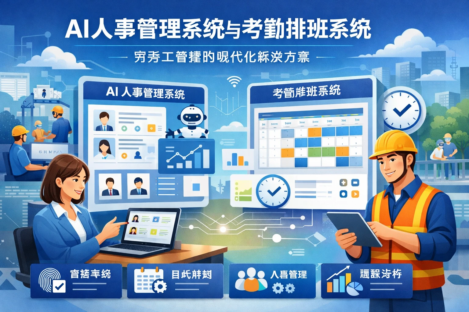 AI人事管理系统与考勤排班系统：劳务工管理的现代化解决方案