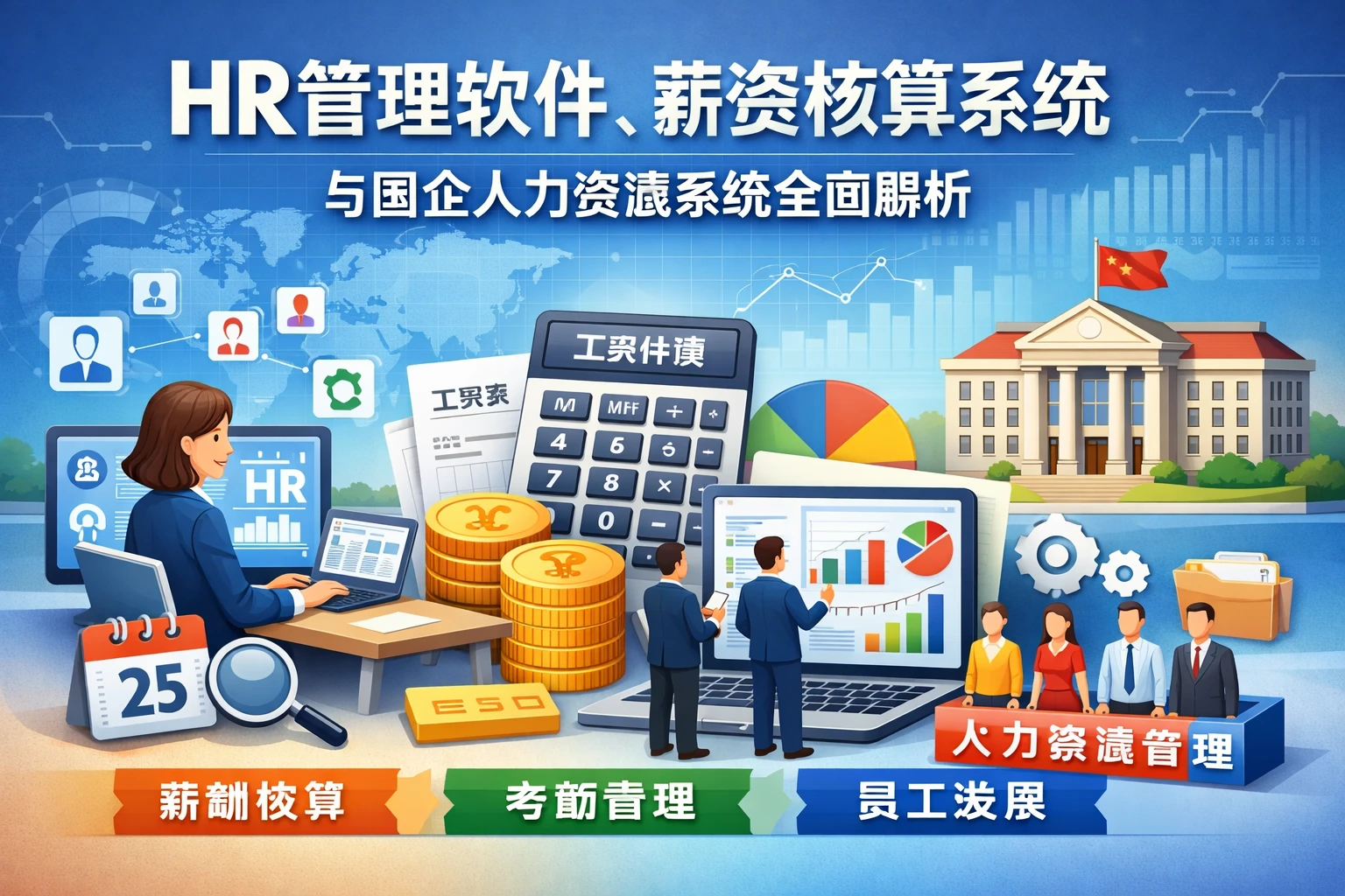 HR管理软件、薪资核算系统与国企人力资源系统全面解析