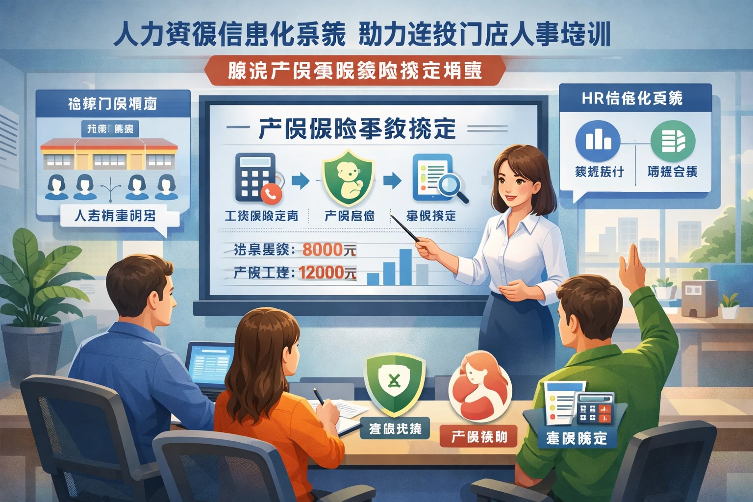 人力资源信息化系统助力连锁门店人事系统培训服务中的产假保险基数核定难题