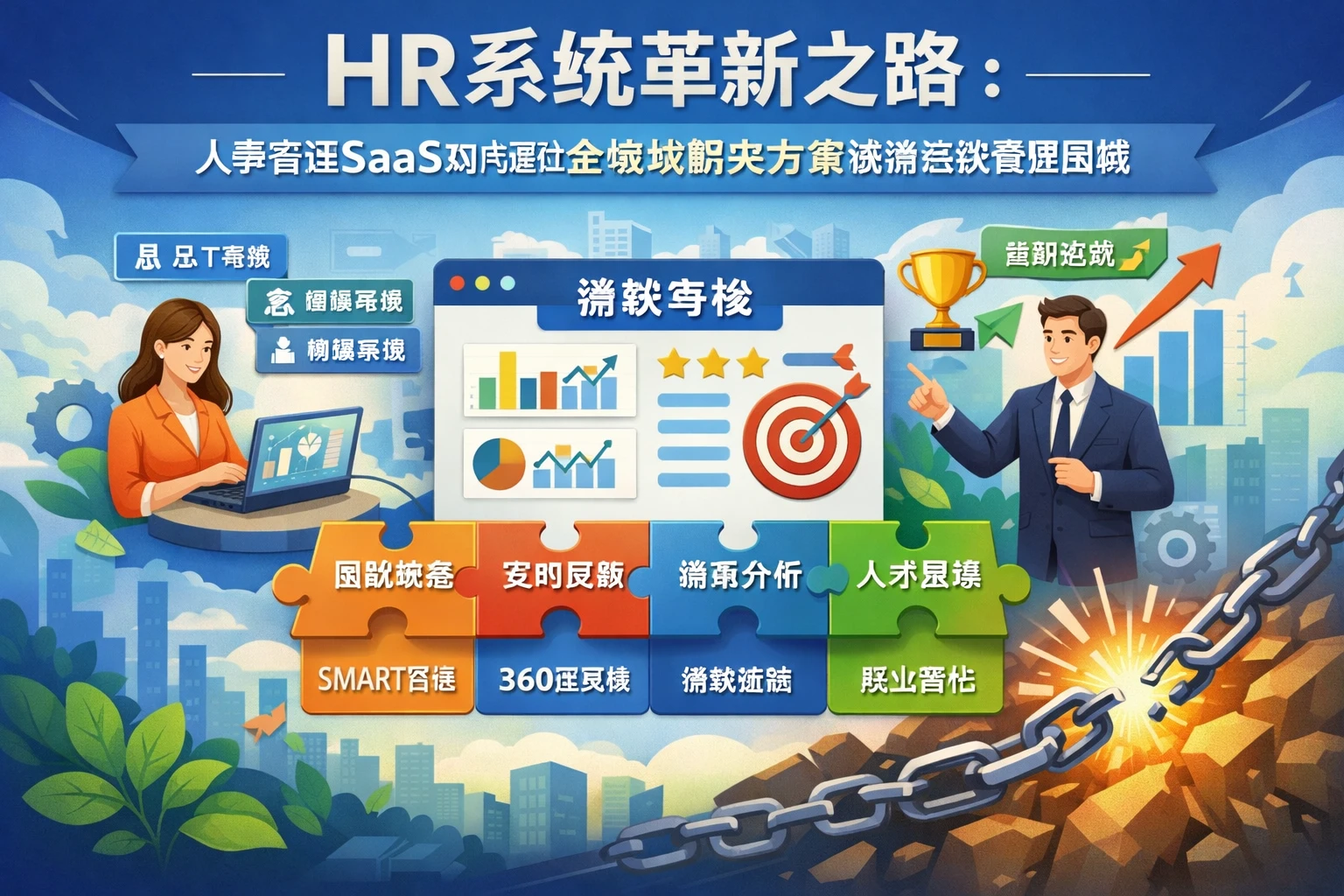 HR系统革新之路：人事管理SaaS如何通过全模块解决方案破解绩效管理困境