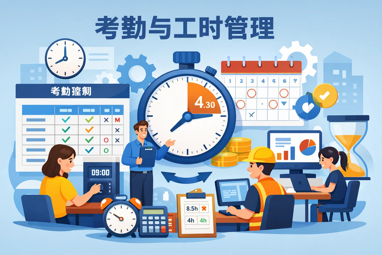 考勤与工时管理
