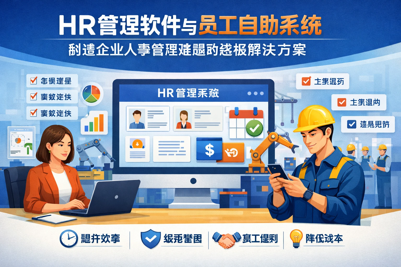 HR管理软件与员工自助系统：制造企业人事管理难题的终极解决方案