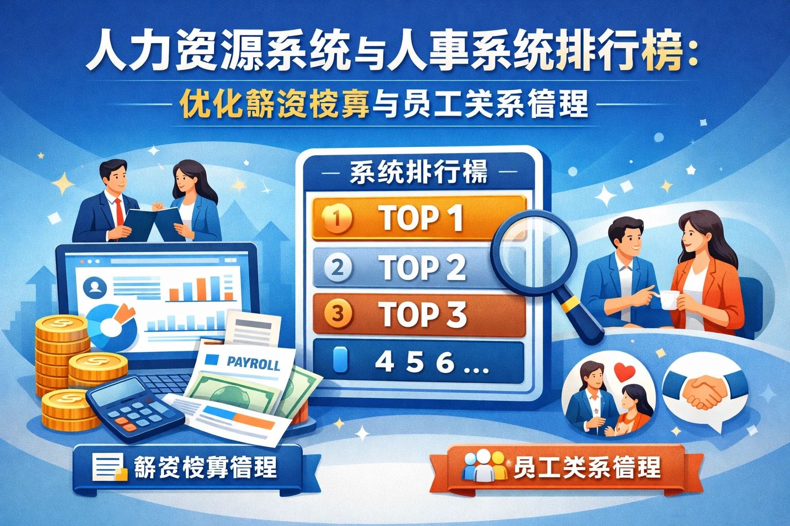 人力资源系统与人事系统排行榜：优化薪资核算与员工关系管理