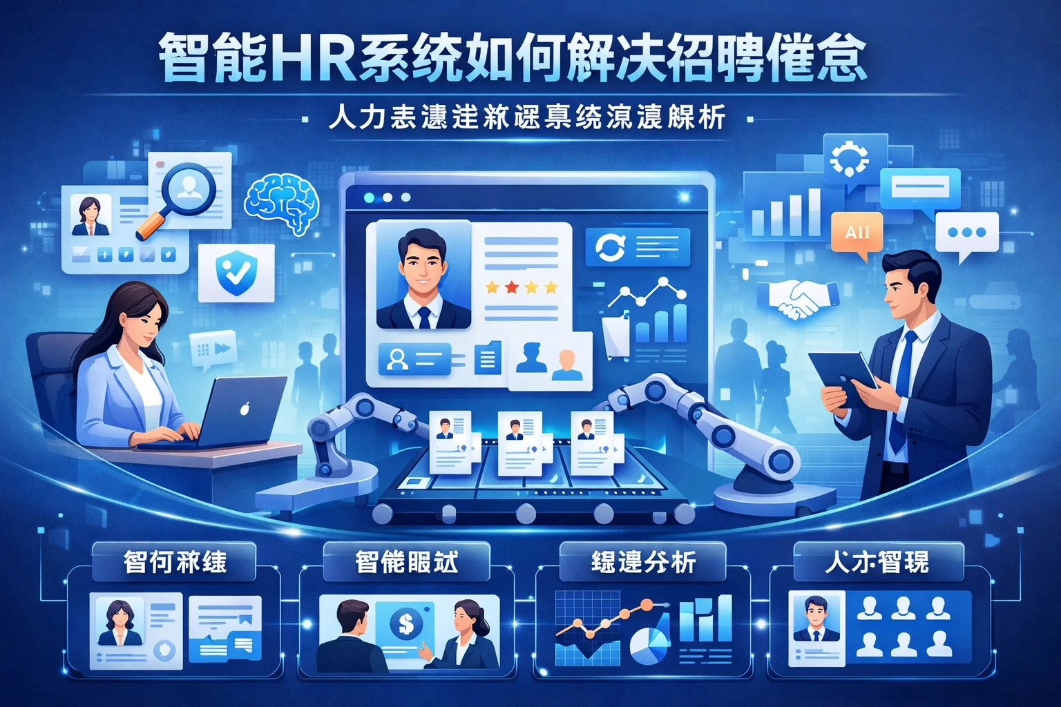 智能HR系统如何解决招聘倦怠：人力资源全流程系统深度解析