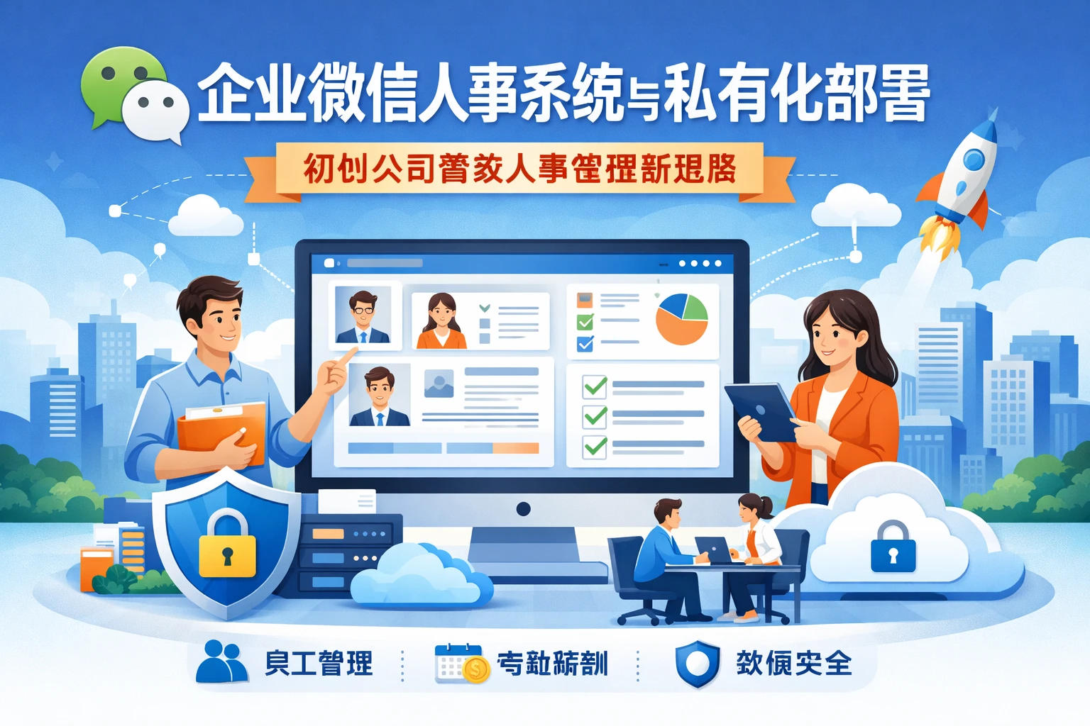 企业微信人事系统与私有化部署：初创公司高效人事管理新思路