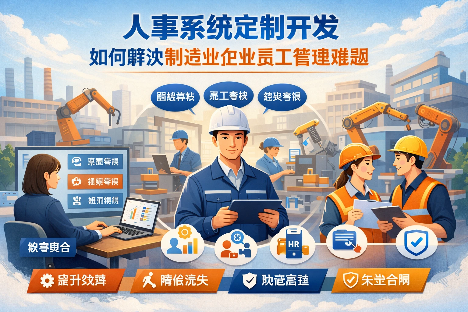 人事系统定制开发如何解决制造业企业员工管理难题