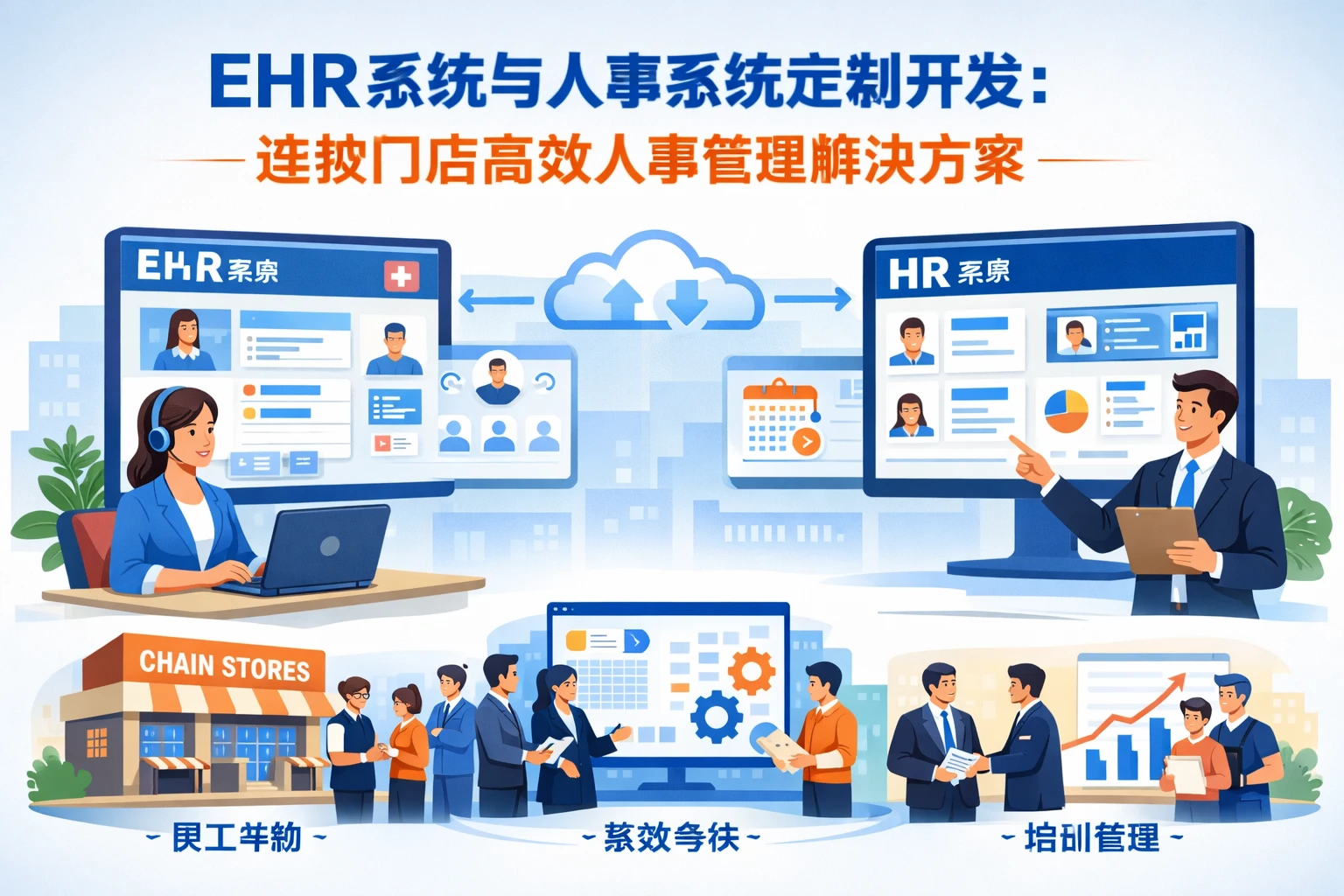 EHR系统与人事系统定制开发：连锁门店高效人事管理解决方案
