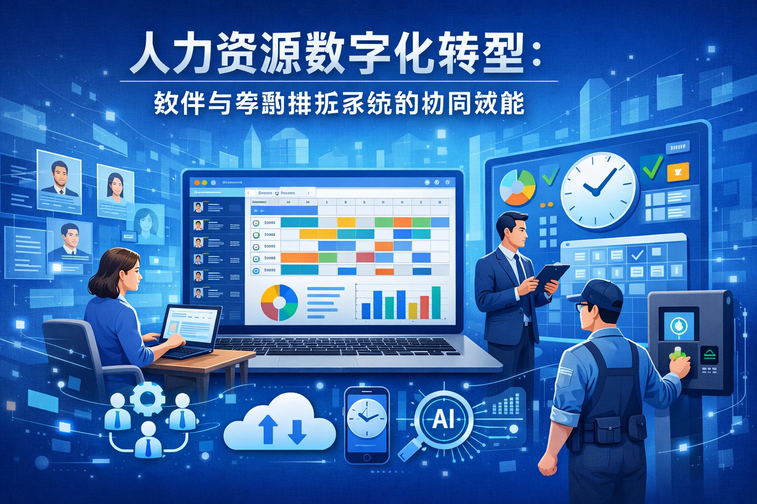 人力资源数字化转型：软件与考勤排班系统的协同效能