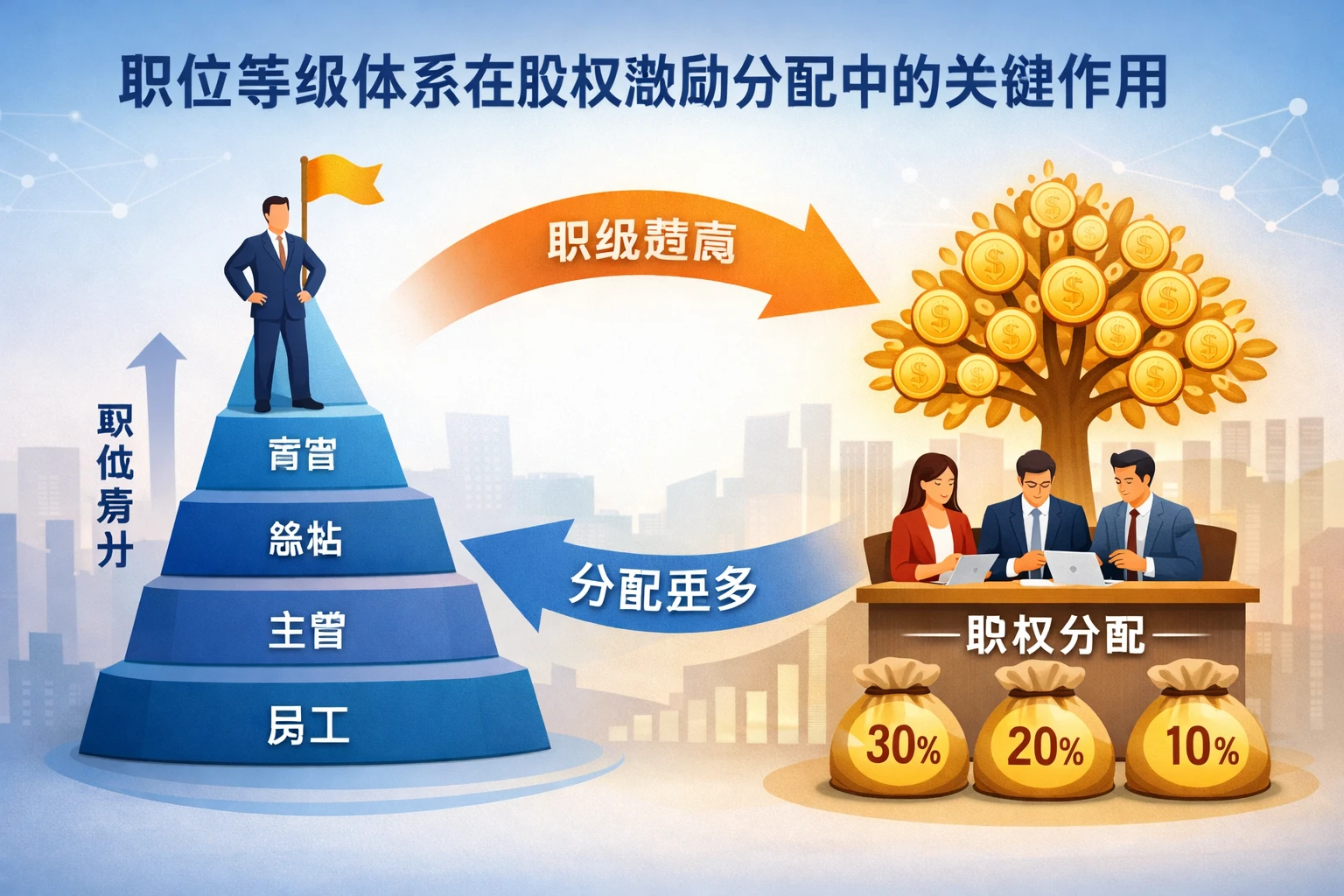 职位等级体系在股权激励分配中的关键作用