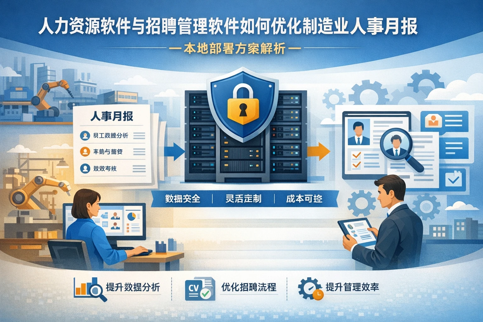 人力资源软件与招聘管理软件如何优化制造业人事月报 - 本地部署方案解析