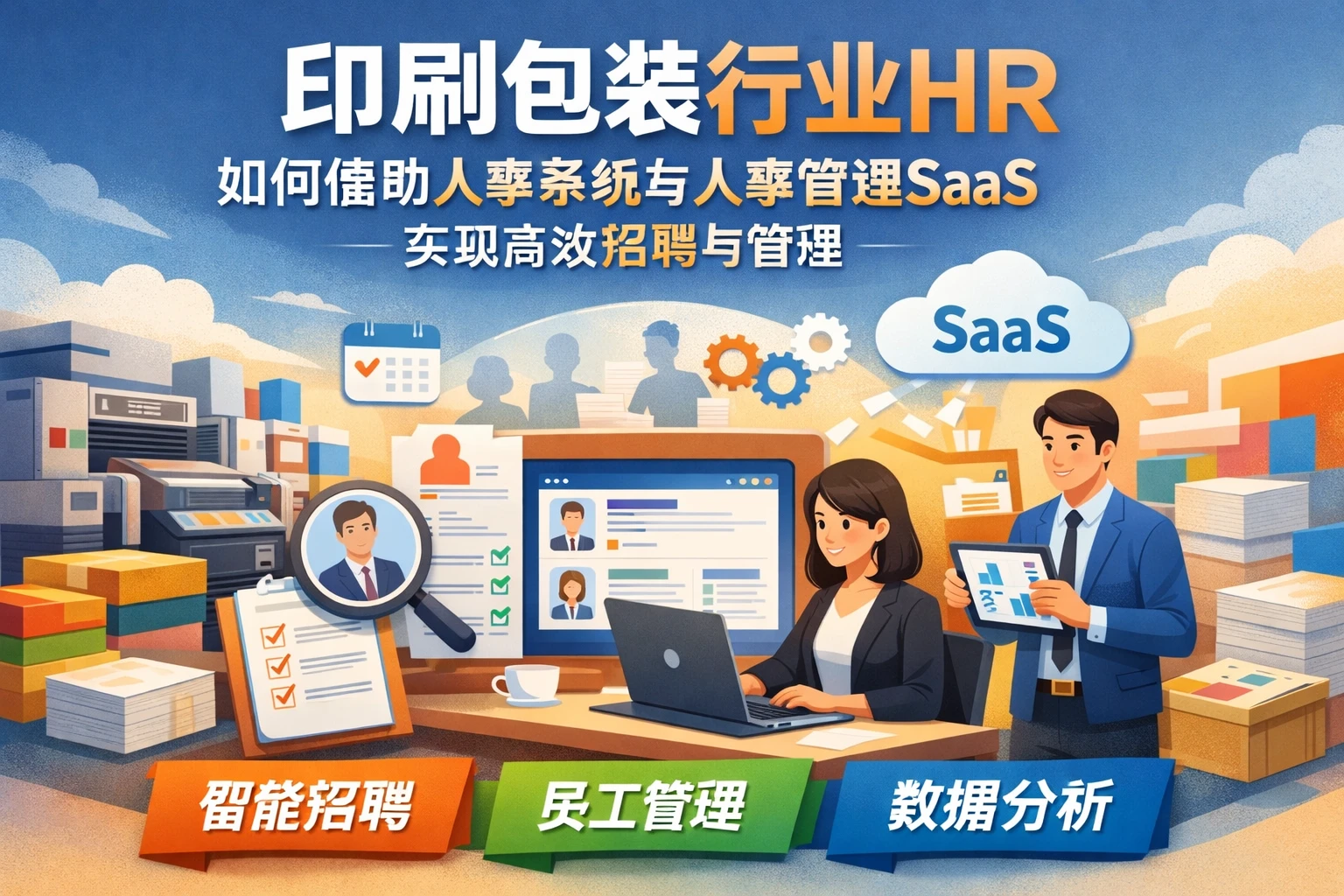 印刷包装行业HR如何借助人事系统与人事管理SaaS实现高效招聘与管理