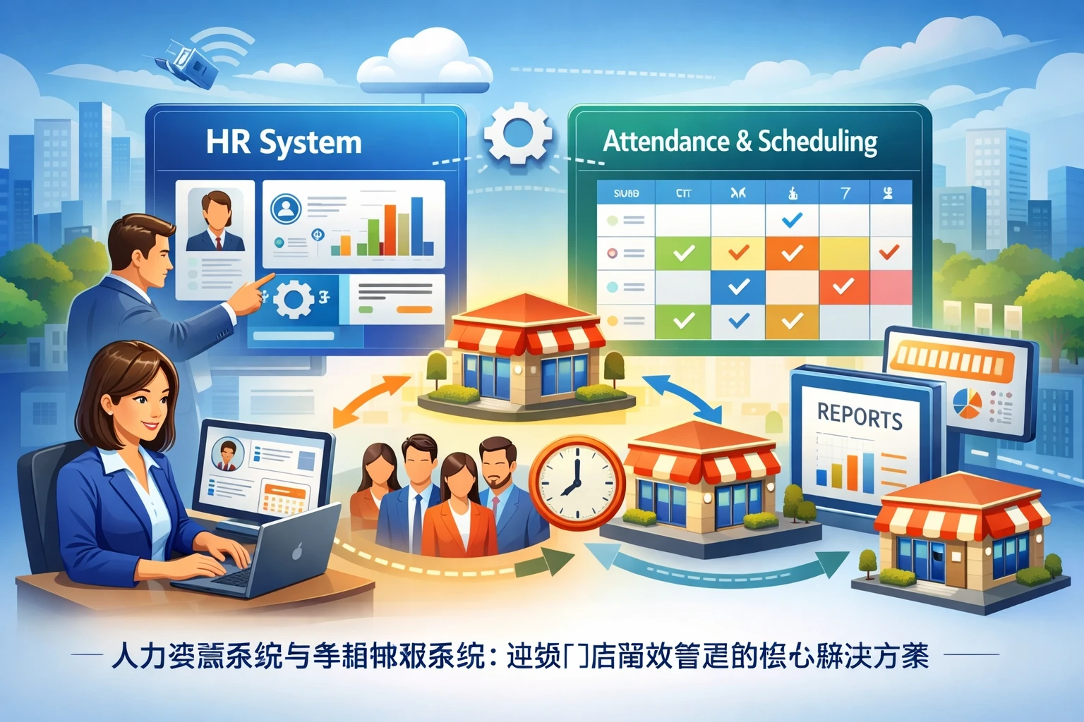 人力资源系统与考勤排班系统：连锁门店高效管理的核心解决方案