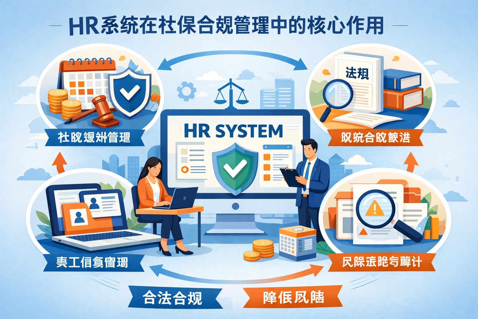HR系统在社保合规管理中的核心作用