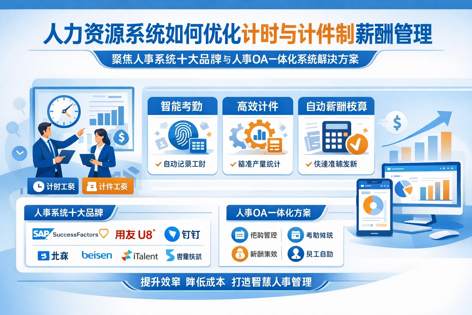 人力资源系统如何优化计时与计件制薪酬管理——聚焦人事系统十大品牌与人事OA一体化系统解决方案