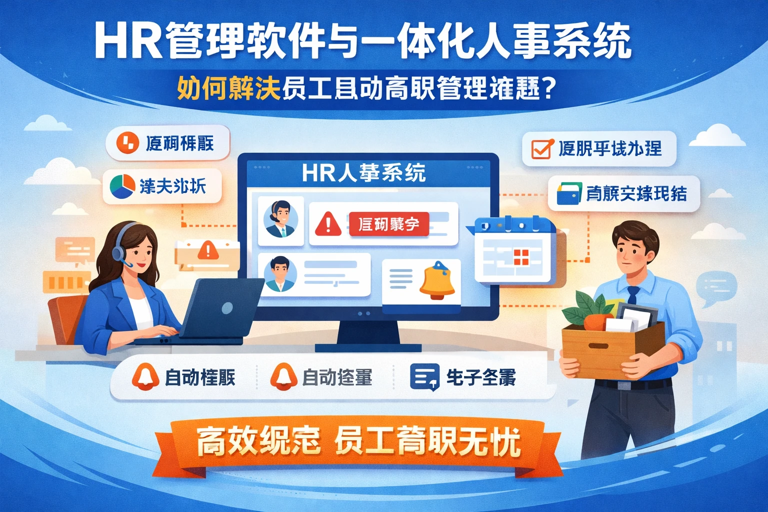 HR管理软件与一体化人事系统如何解决员工自动离职管理难题