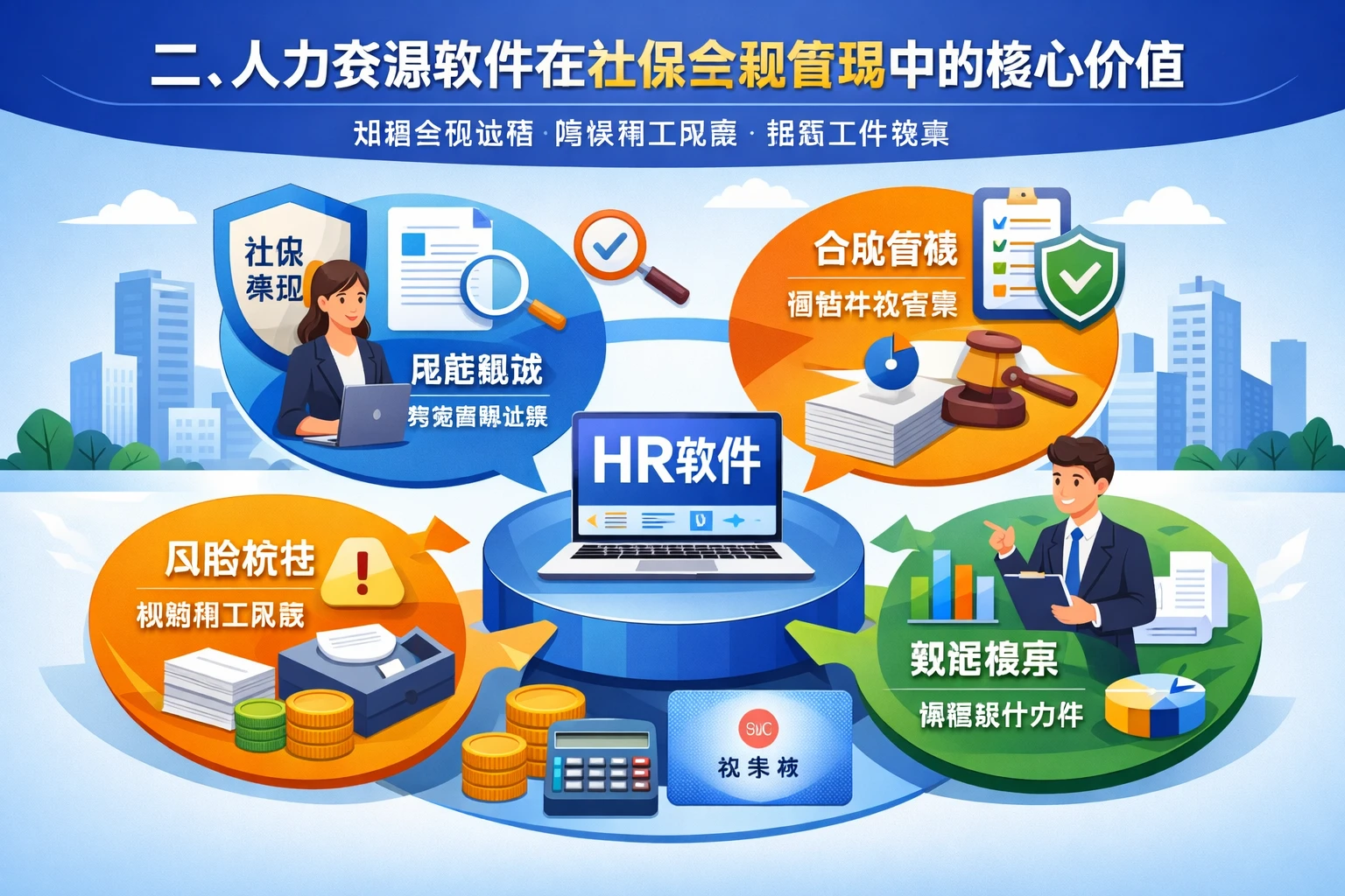 二、人力资源软件在社保合规管理中的核心价值