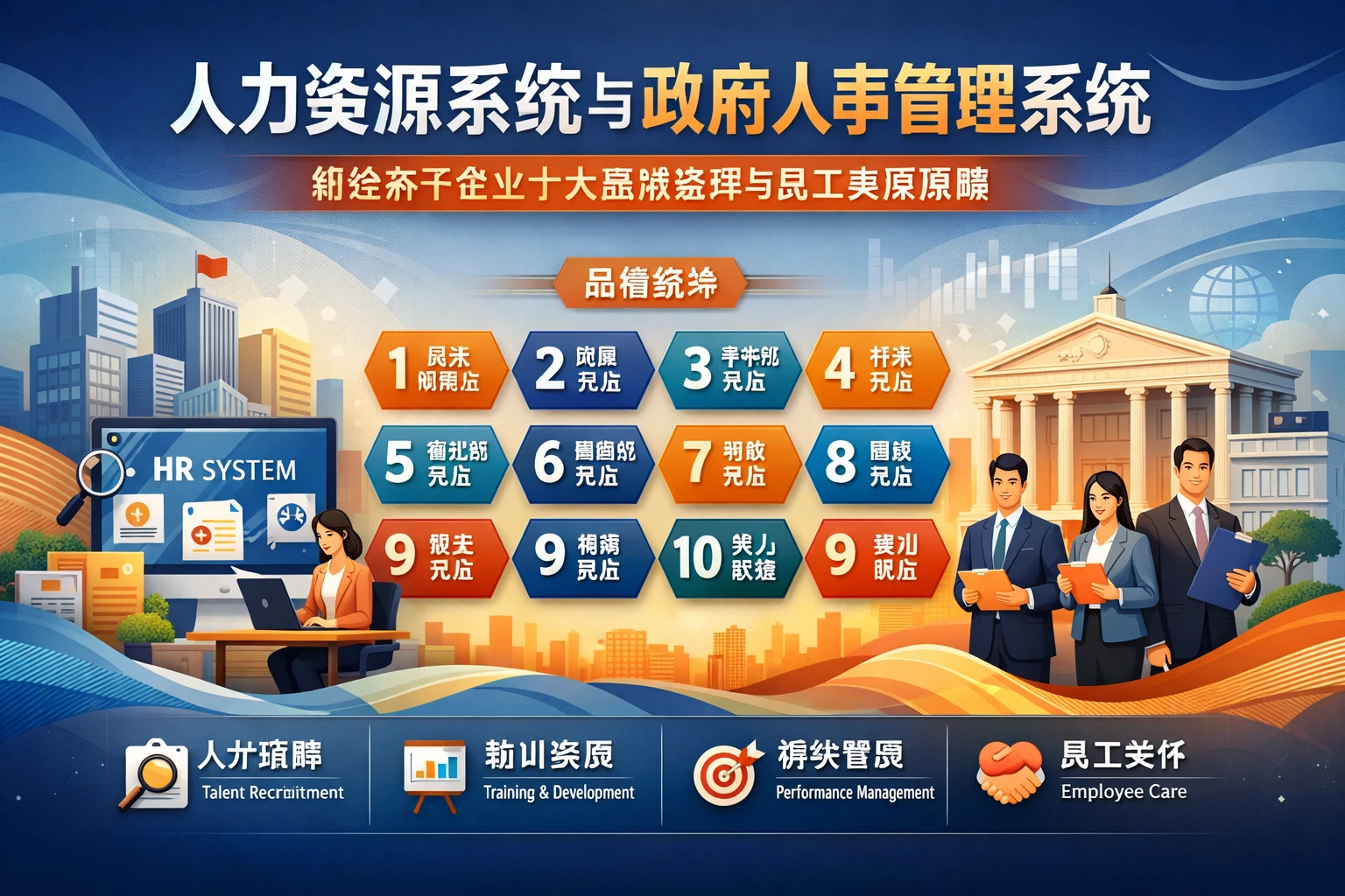 人力资源系统与政府人事管理系统：新经济下企业十大品牌选择与员工发展策略