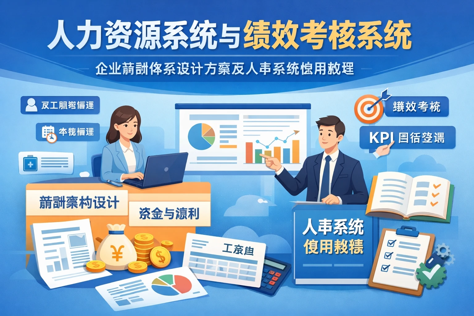 人力资源系统与绩效考核系统：企业薪酬体系设计方案及人事系统使用教程