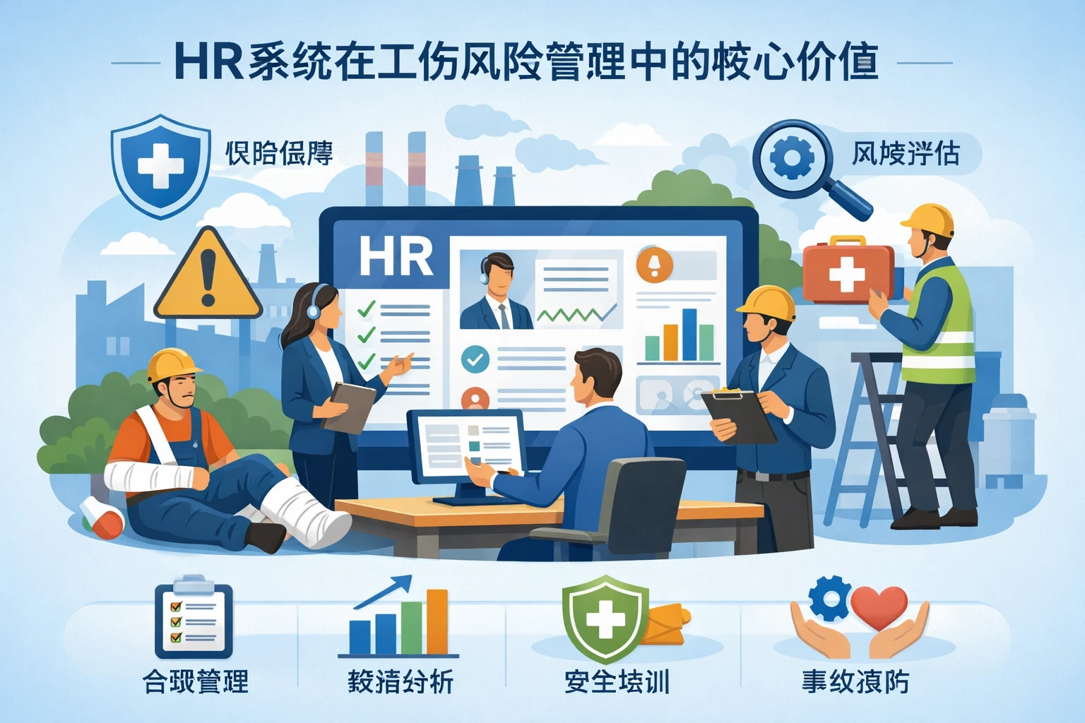 HR系统在工伤风险管理中的核心价值