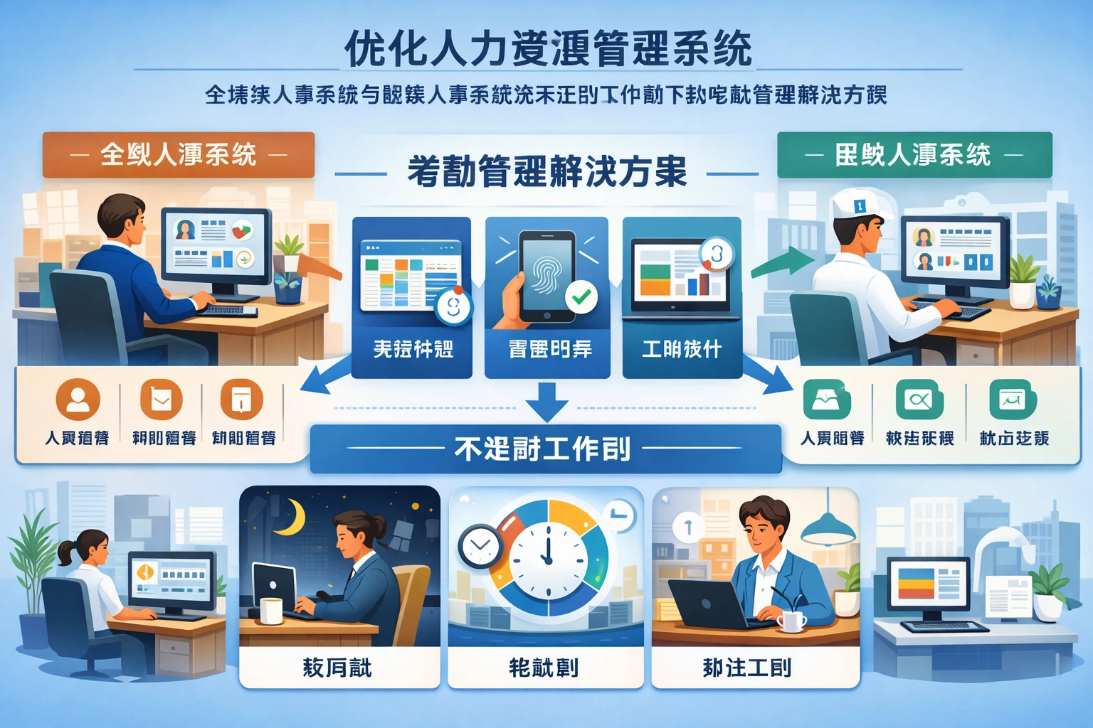 优化人力资源管理系统：全模块人事系统与医院人事系统在不定时工作制下的考勤管理解决方案
