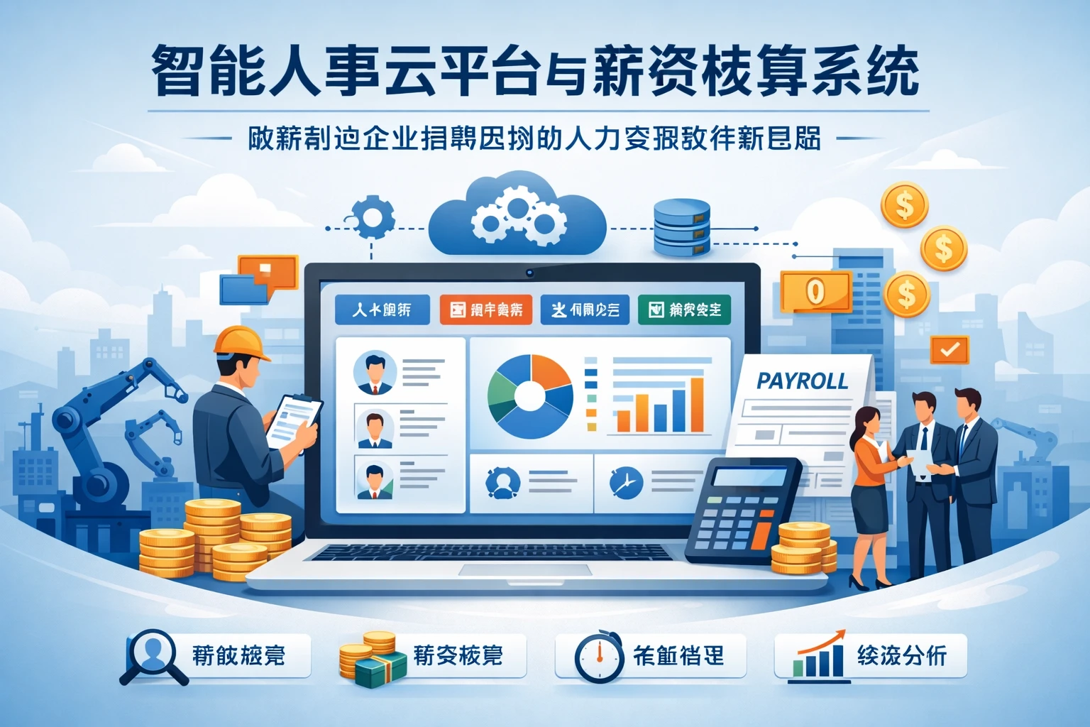 智能人事云平台与薪资核算系统：破解制造企业招聘困境的人力资源软件新思路