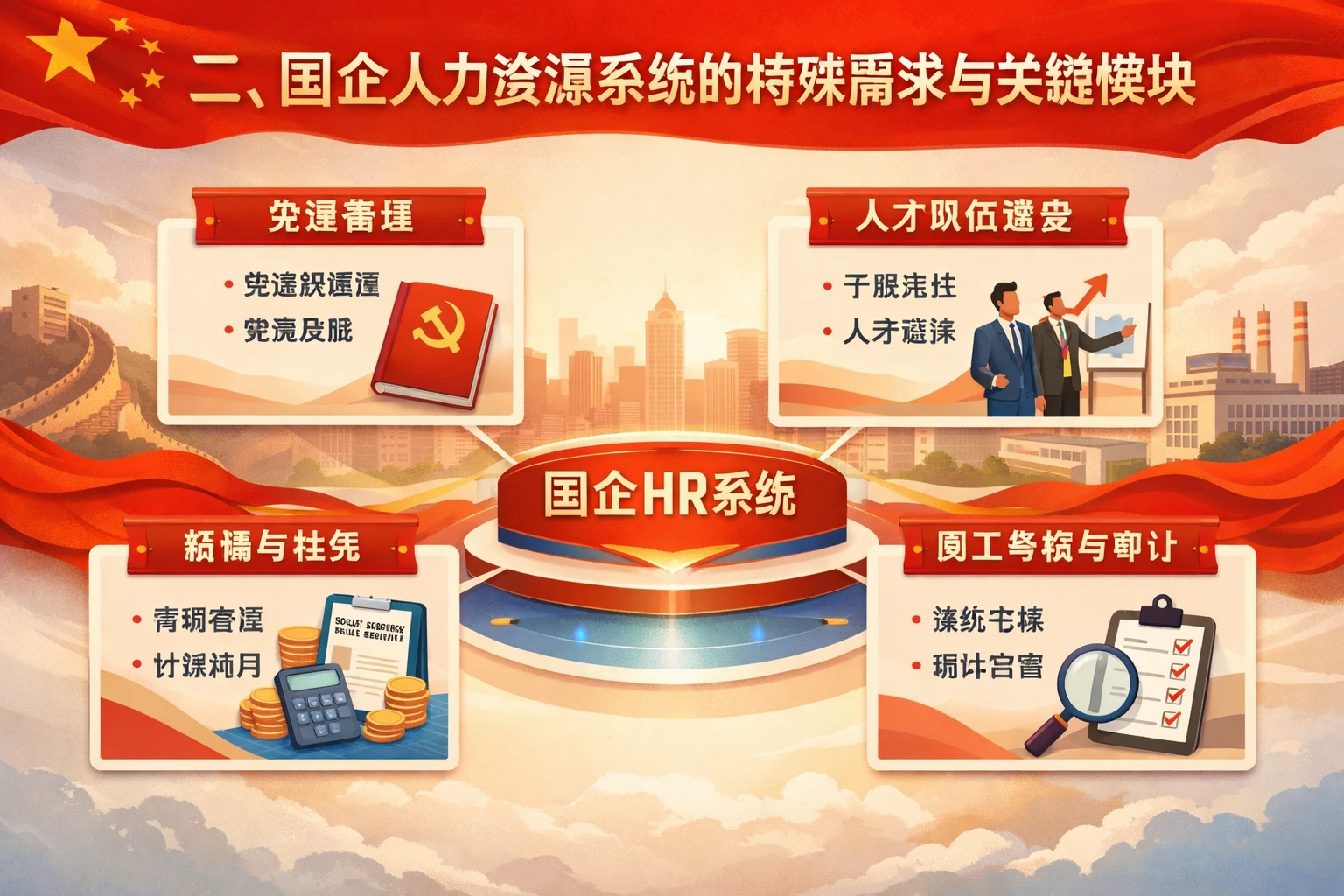 二、国企人力资源系统的特殊需求与关键模块