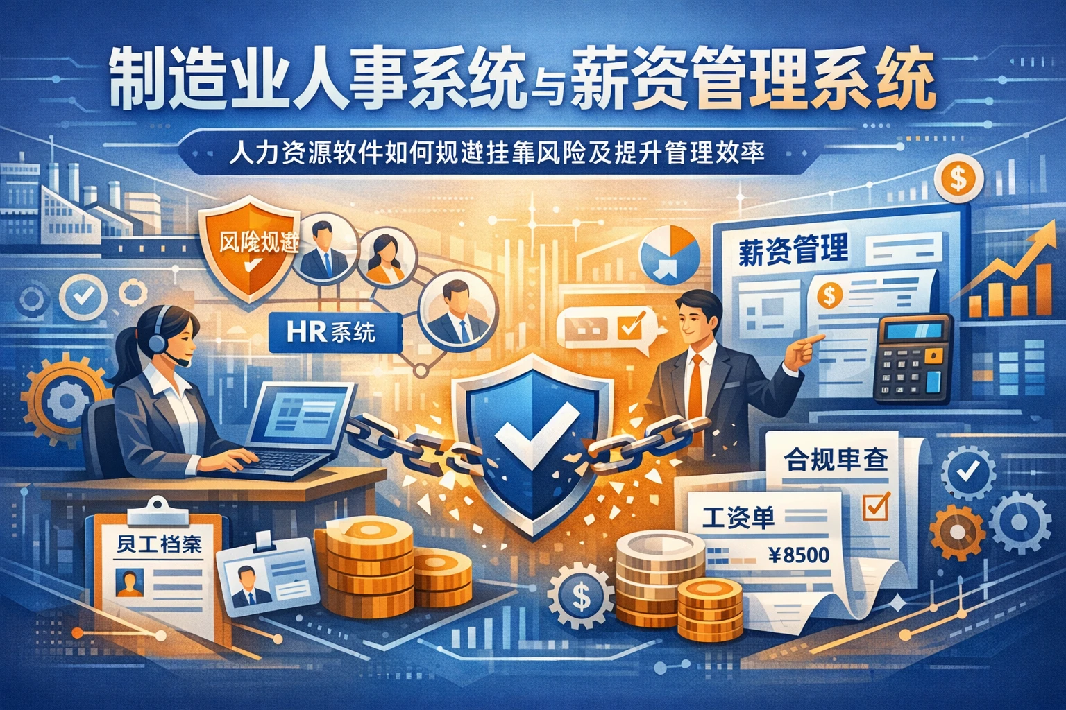 制造业人事系统与薪资管理系统：人力资源软件如何规避挂靠风险及提升管理效率