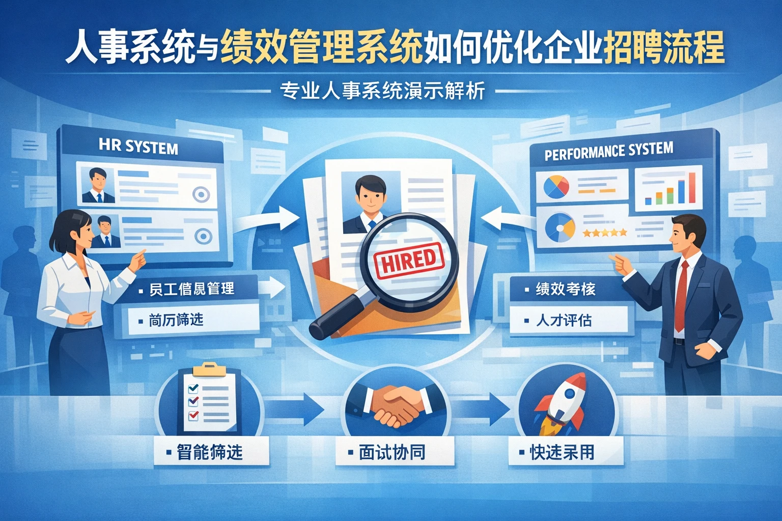 人事系统与绩效管理系统如何优化企业招聘流程 - 专业人事系统演示解析