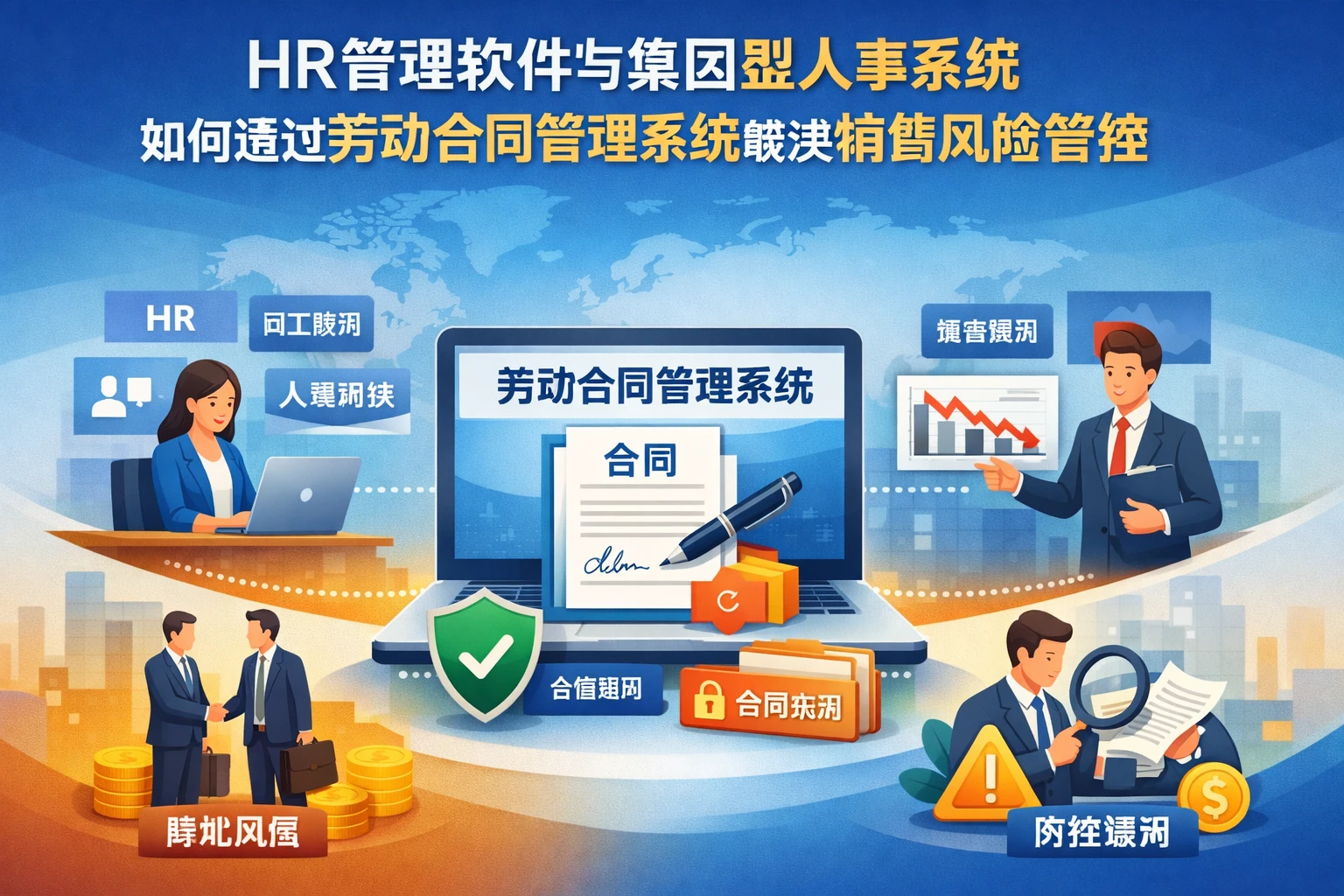 HR管理软件与集团型人事系统如何通过劳动合同管理系统解决销售风险管控