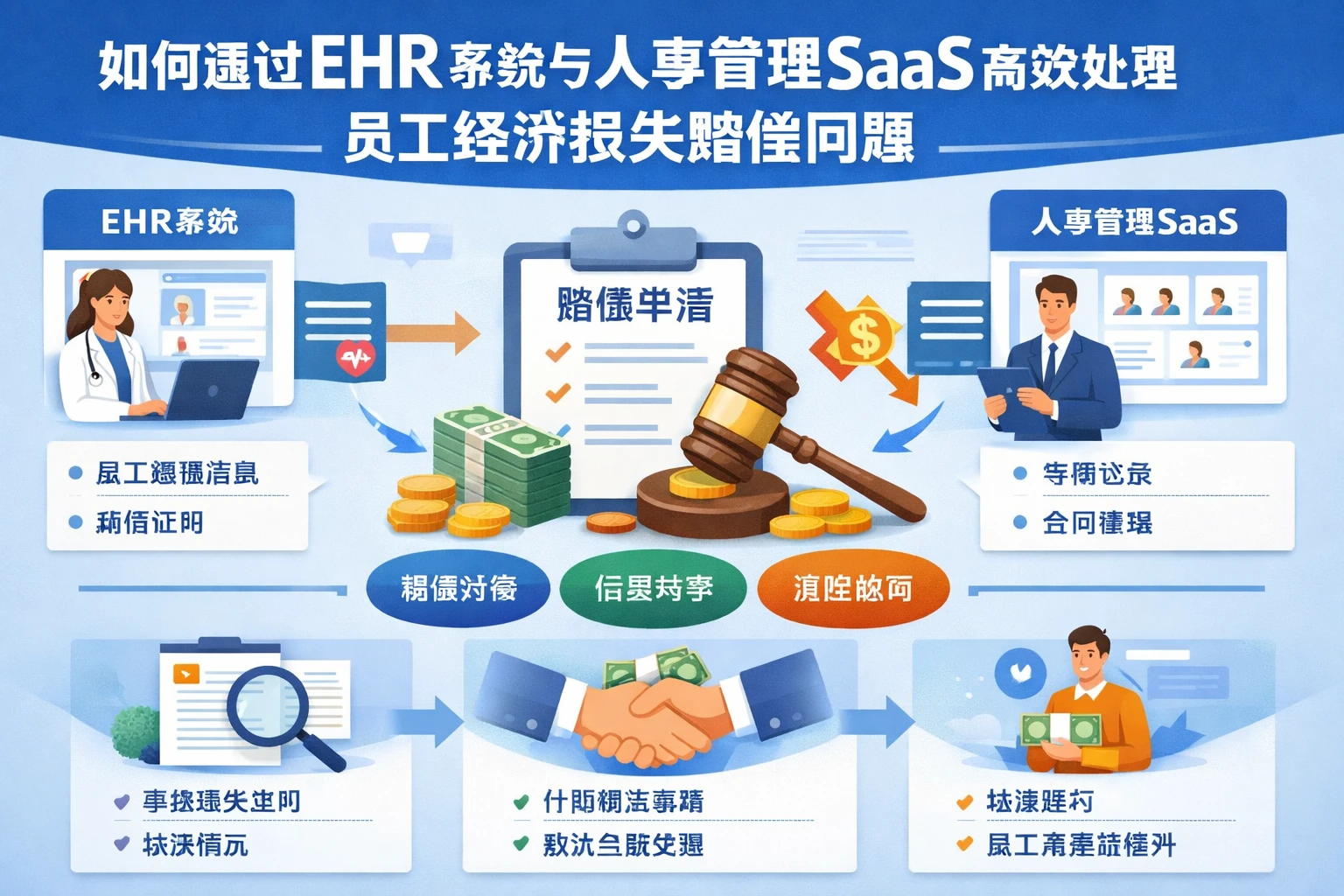 如何通过EHR系统与人事管理SaaS高效处理员工经济损失赔偿问题