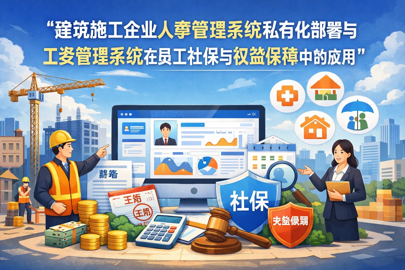 建筑施工企业人事管理系统私有化部署与工资管理系统在员工社保与权益保障中的应用