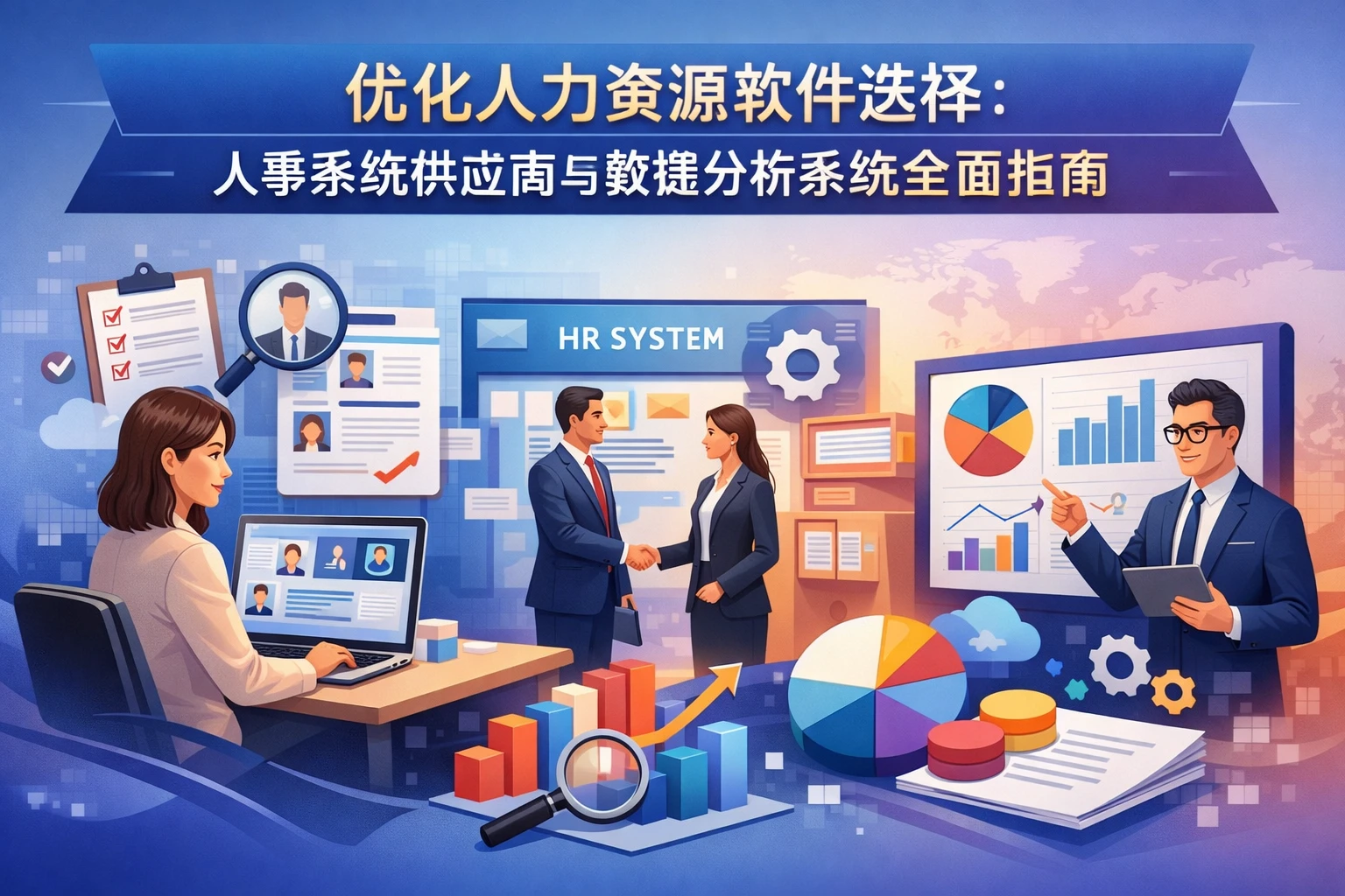 优化人力资源软件选择：人事系统供应商与数据分析系统全面指南