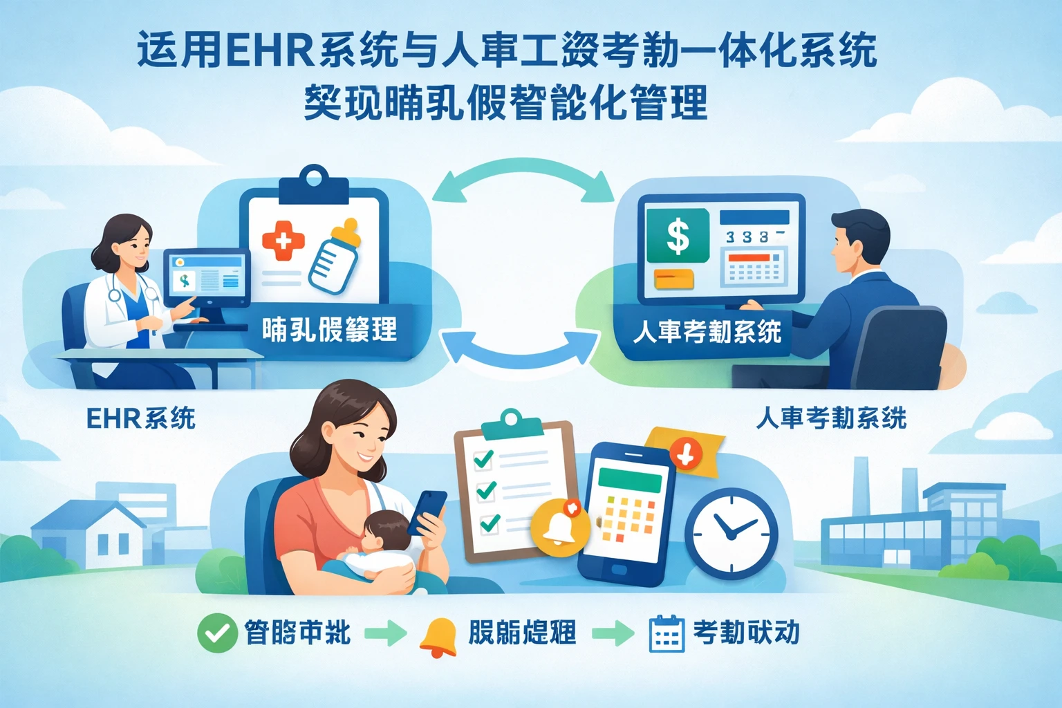 运用EHR系统与人事工资考勤一体化系统实现哺乳假智能化管理