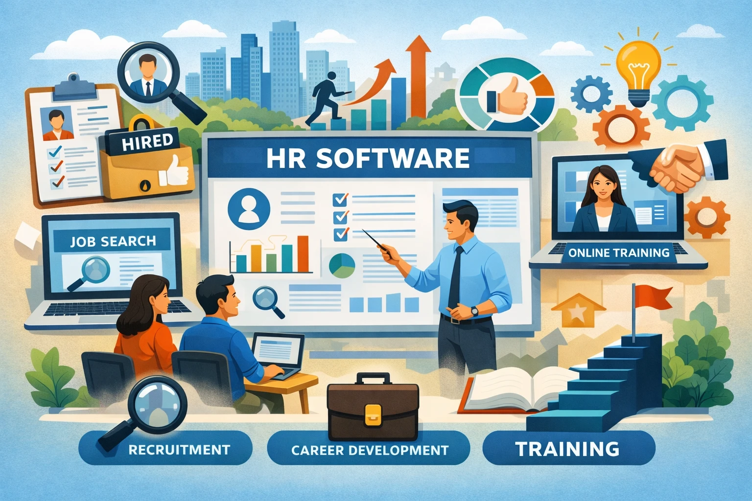 人力资源软件与招聘管理软件：人事系统公司的职业规划培训解决方案