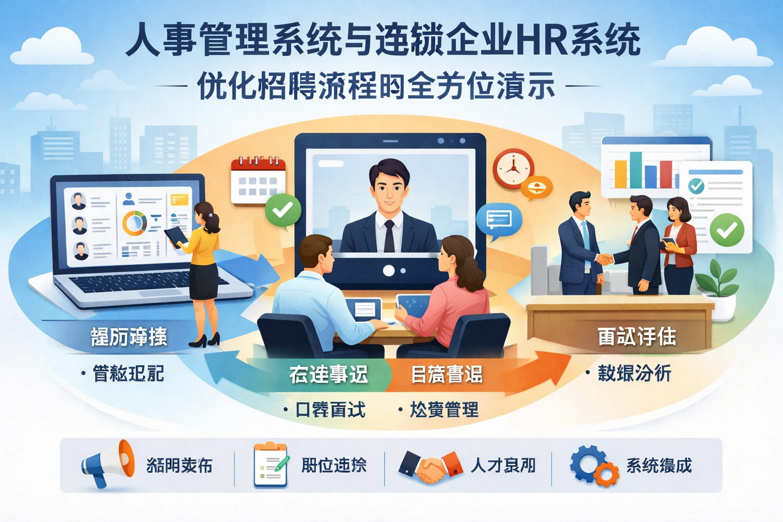 人事管理系统与连锁企业HR系统：优化招聘流程的全方位演示