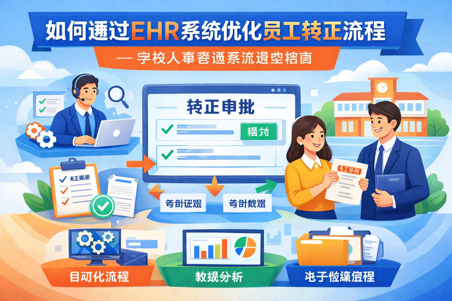 如何通过EHR系统优化员工转正流程——学校人事管理系统选型指南