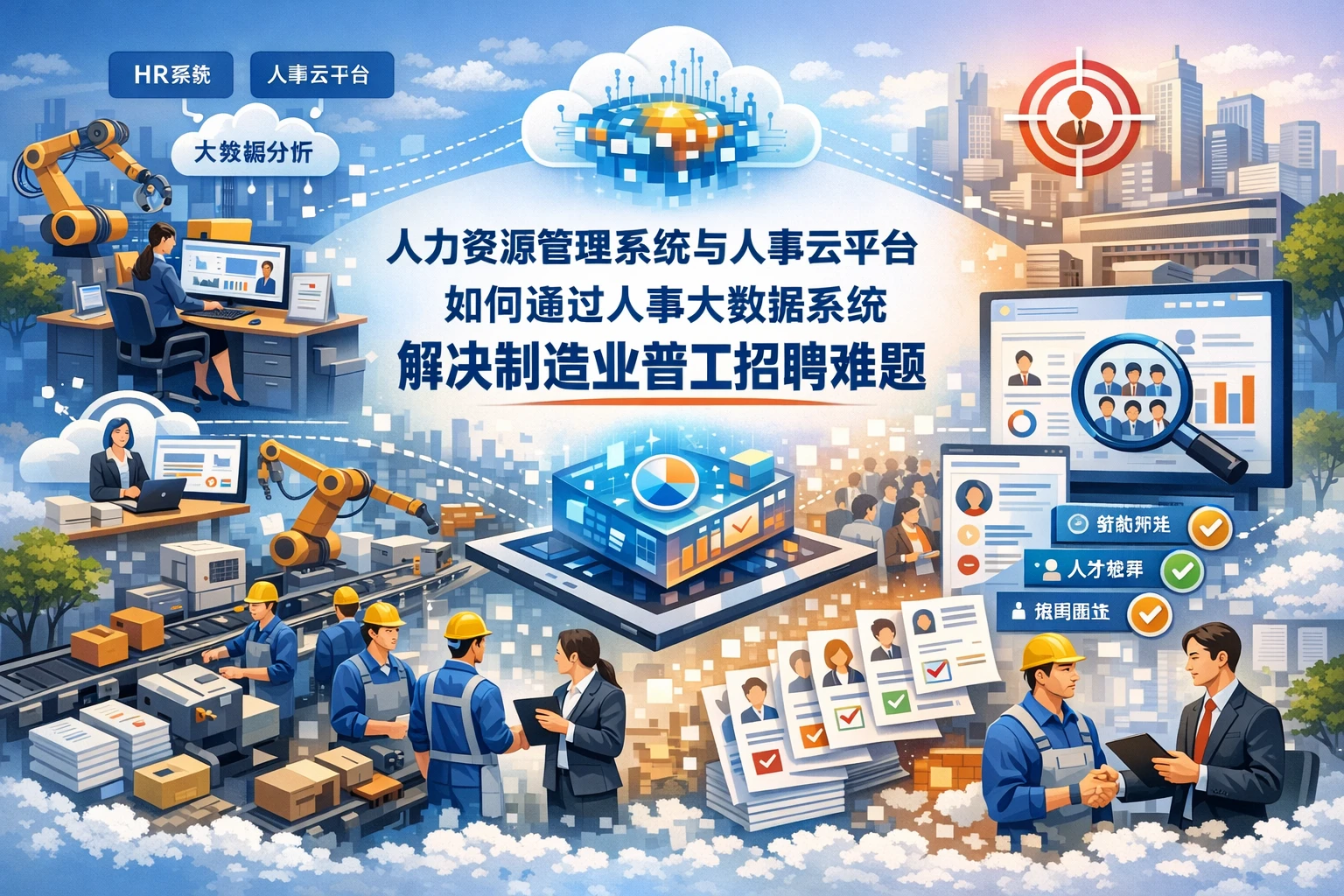 人力资源管理系统与人事云平台如何通过人事大数据系统解决制造业普工招聘难题